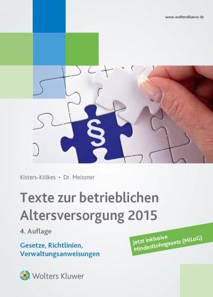 Texte zur betrieblichen Altersversorgung Law