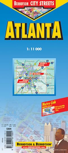 B & B City Streets, Atlanta (B&B Road Maps) Leisure, Home & Garden