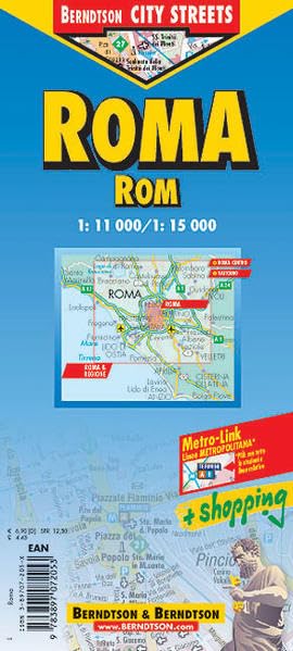 Rom: 1:11000 /1:15000. Nebenkarten: Roma 1:15000, Roma Centro 1:11000, Roma & Regione 1:250 000, Vaticano 1:7000, Nahverkehrskarte, Foro Romano (B & B ... Klimadiagramm und Register) Leisure, Home & Garden