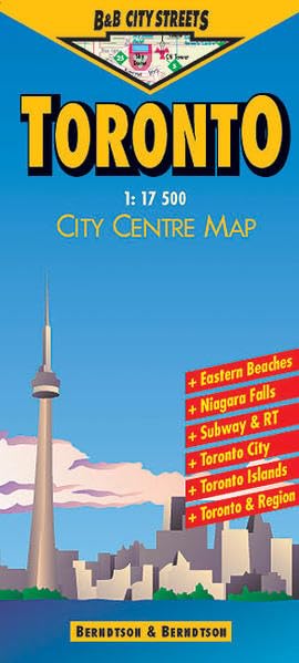 B & B City Streets, Toronto: City Centre Map (B & B City Streets / Laminierte, grossmassstäbliche Stadtpläne der Stadtzentren, vielfach faltbar, ... Klimadiagramm und Register) Leisure, Home & Garden