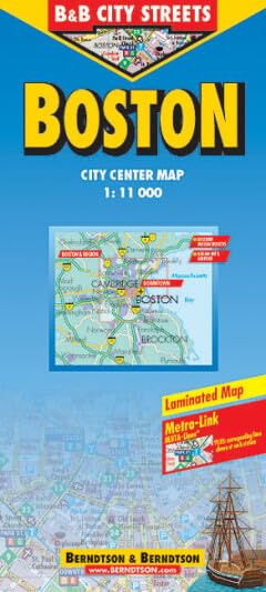B & B City Streets, Boston (B & B City Streets / Laminierte, grossmassstäbliche Stadtpläne der Stadtzentren, vielfach faltbar, reissfest, ... Klimadiagramm und Register) Leisure, Home & Garden