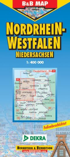 B & B Deutschland, Deutsche Straßenkarten, Bl.2, Niedersachsen, Nordrhein-Westfalen, Nordhessen Leisure, Home & Garden