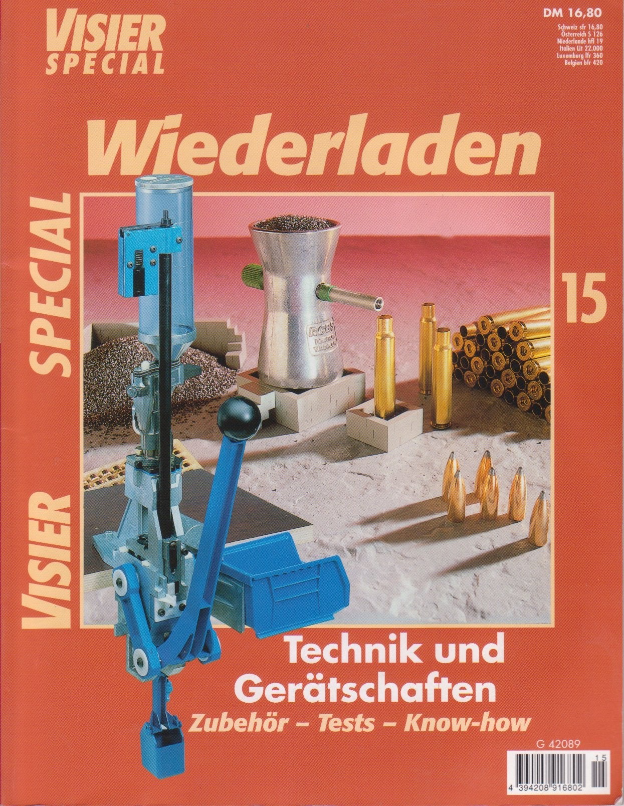Visier special, Bd.15, Wiederladen: Technik und Gerätschaften. Zubehör, Tests, Know-how Business & Technology