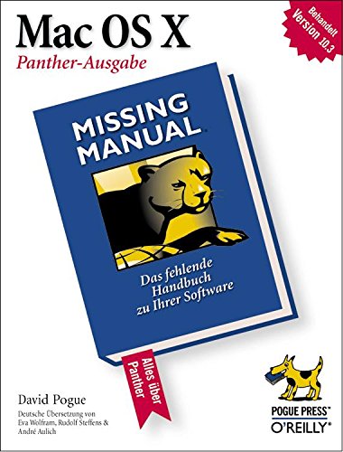 Product Image: Mac OS X: Missing Manual, Panther-Ausgabe
