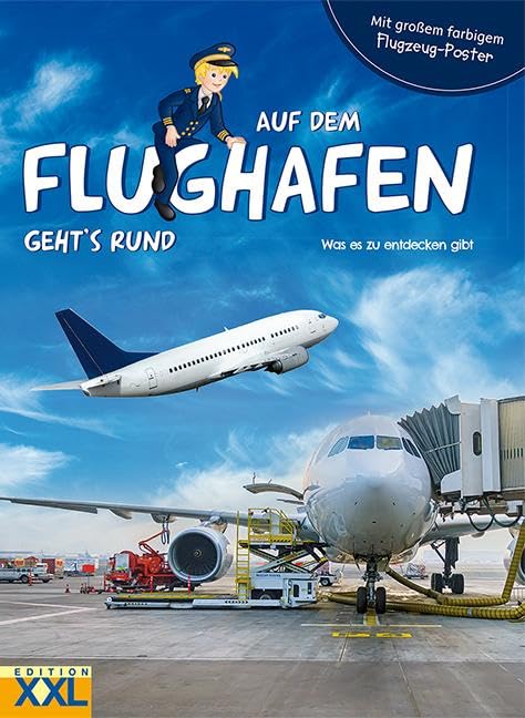 Auf dem Flughafen geht's rund - mit großem, farbigem Flugzeug-Poster Non-fiction
