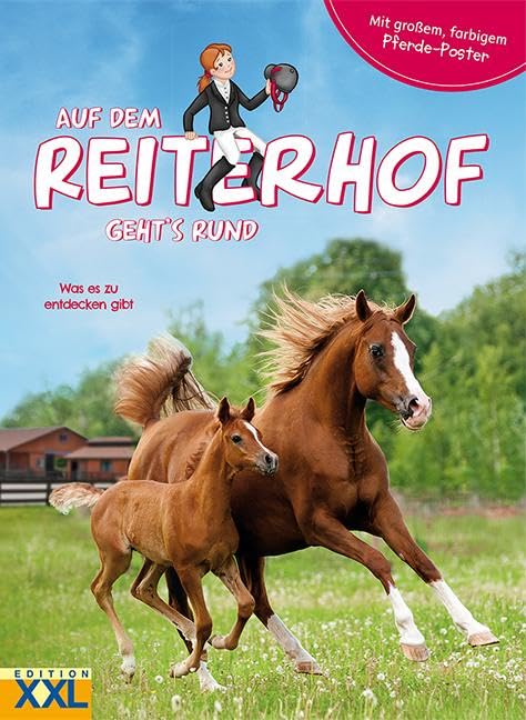 Auf dem Reiterhof geht¿s rund - mit großem, farbigem Pferde-Poster book