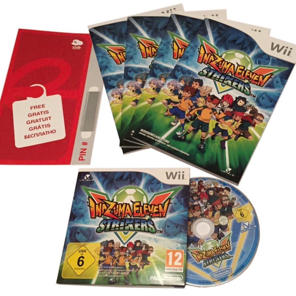 Wii Inazuma Eleven Strikers - Fußball Spiel plus Nintendo Club Code Wii