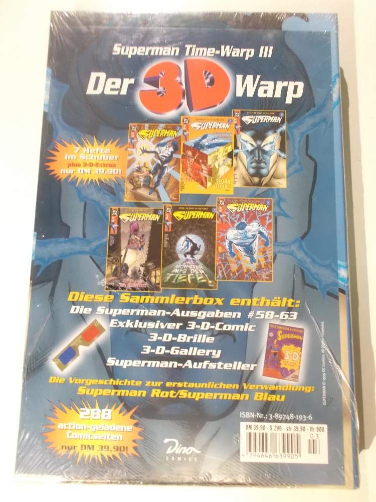 Superman Time-Warp Ausgabe, Sammlerbox, Tl.3, Hefte 58-63, m. 3-D-Comic Manga