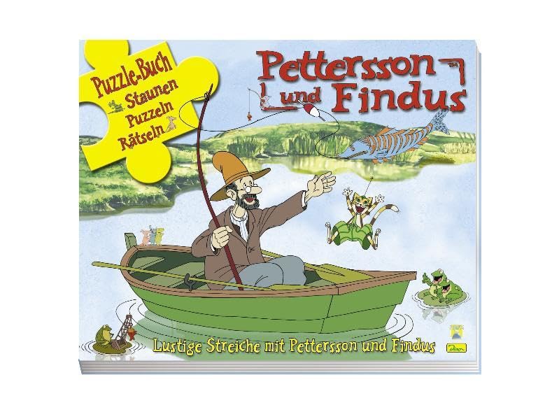 Petterson und Findus Puzzlebuch: Pettersson und Findus, Puzzlebuch, Band 1, Lustige Streiche mit Pettersson und Findus Leisure & Fun