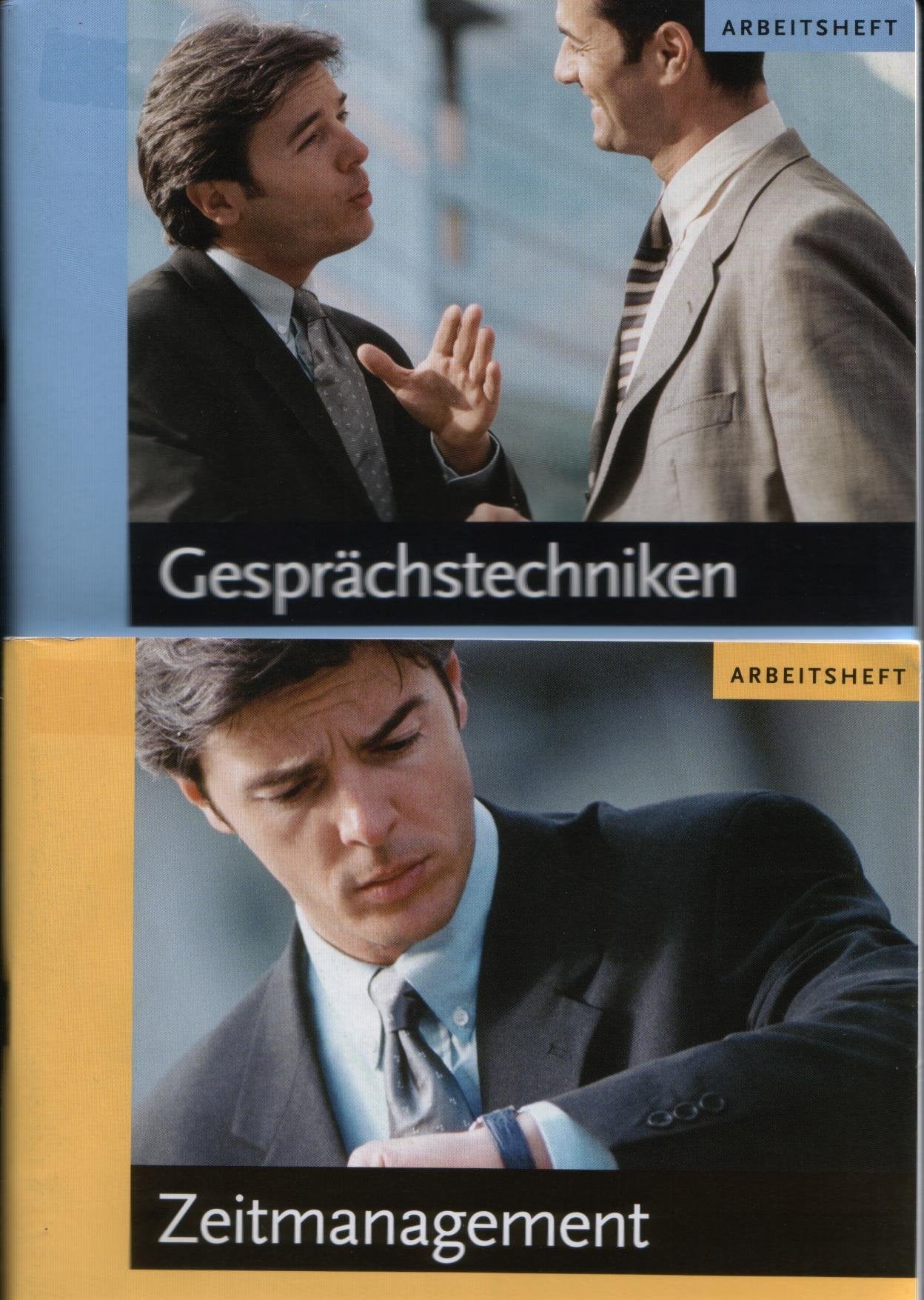 Zeitmanagement (Sieben Schritte zu einem professionellen Umgang mit Ihrer Zeit) / Gesprächstechniken (Fünf Schritte zu einer guten Gesprächsführung) - Selbstlernkurs (2 Arbeitshefte) Books