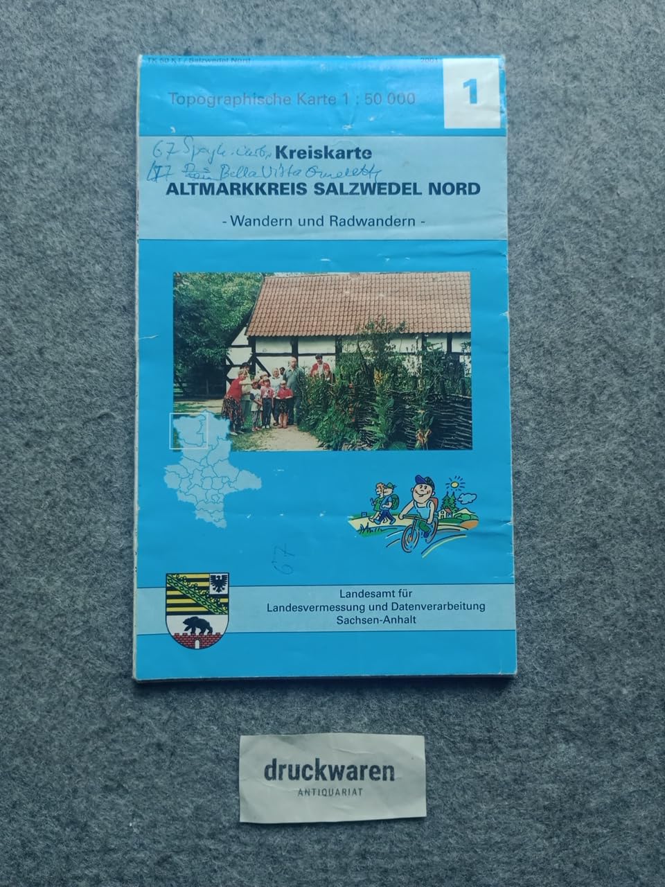 Altmarkkreis Salzwedel Nord: Kreiskarte 1:50000 - Ausgabe mit Wander- und Radwanderwegen (Topographische Karten 1:50000 (TK50KT): Kreiskarte - Ausgabe mit Wander- und Radwanderwegen) Leisure, Home & Garden