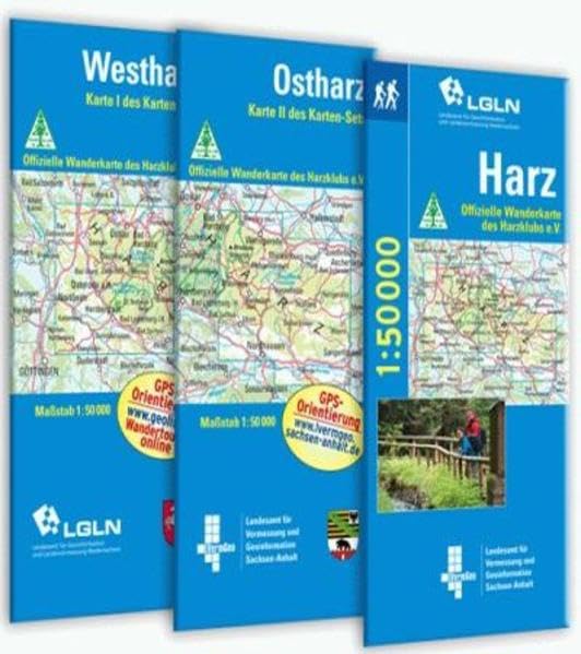 Wandern im Harz: Harzwanderkarten-Set aus Wandern im Ostharz und Westharz mit zweiteiligem Begleitheft; Offizielle Karte des Harzklubs e.V. ... Freizeit- und Wanderkarten Sachsen-Anhalt) Leisure, Home & Garden