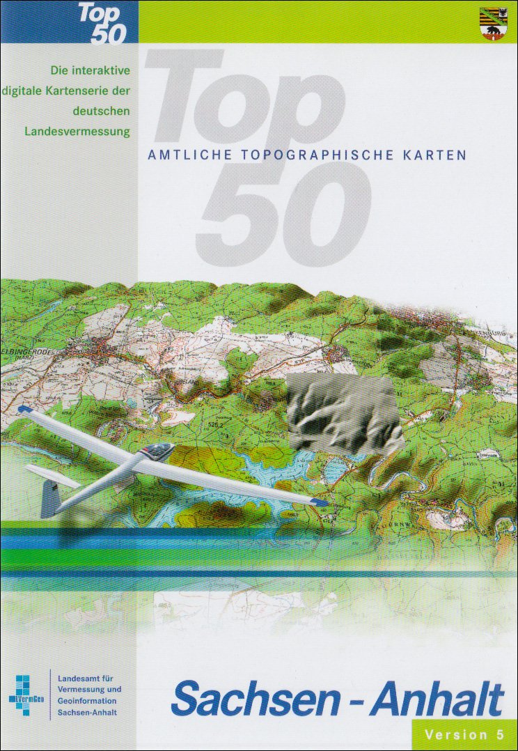 TOP50 Sachsen-Anhalt Version 5. Topographische Karte 1:50000: Die interaktive digitale Kartenserie der deutschen Landesvermessung Hobbies & Leisure