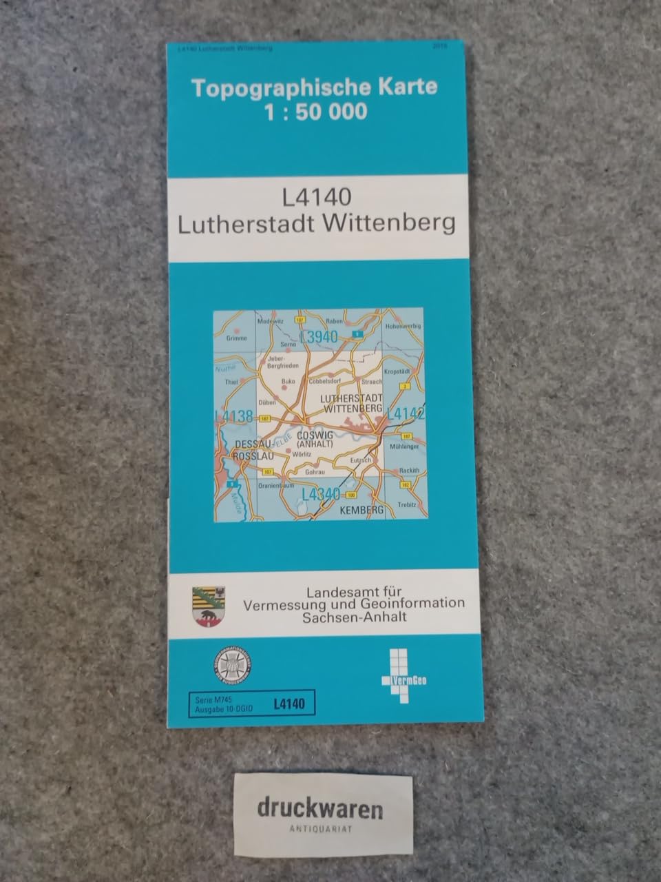 L4140 Lutherstadt Wittenberg Topographische Karte 1:50000: DTK50 Sachsen-Anhalt Leisure, Home & Garden