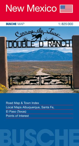New Mexico 1 : 825 000. Straßenkarte Leisure, Home & Garden