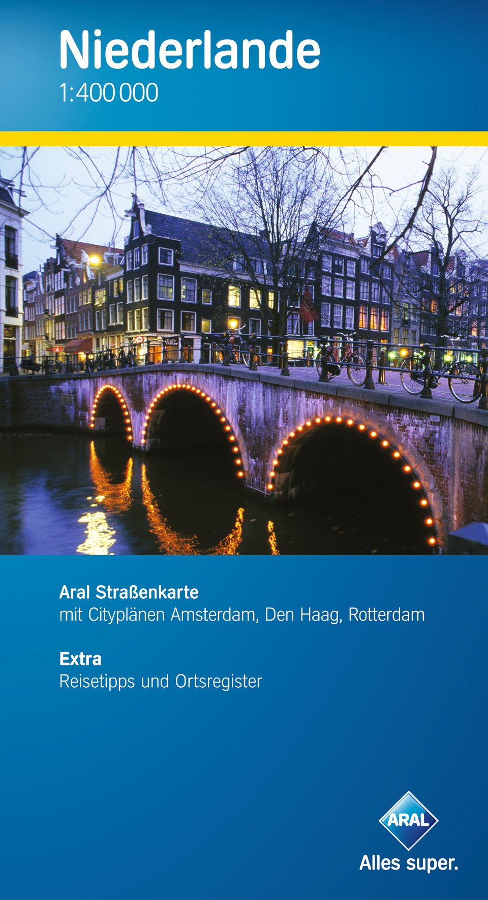 Aral Straßenkarte Niederlande / 1:400 000 / Mit Cityplänen Amsterdam, Den Haag, Rotterdam / Mit Infoheft inkl. Ortsregister, Reisetipps und Entfernungsangaben Leisure, Home & Garden