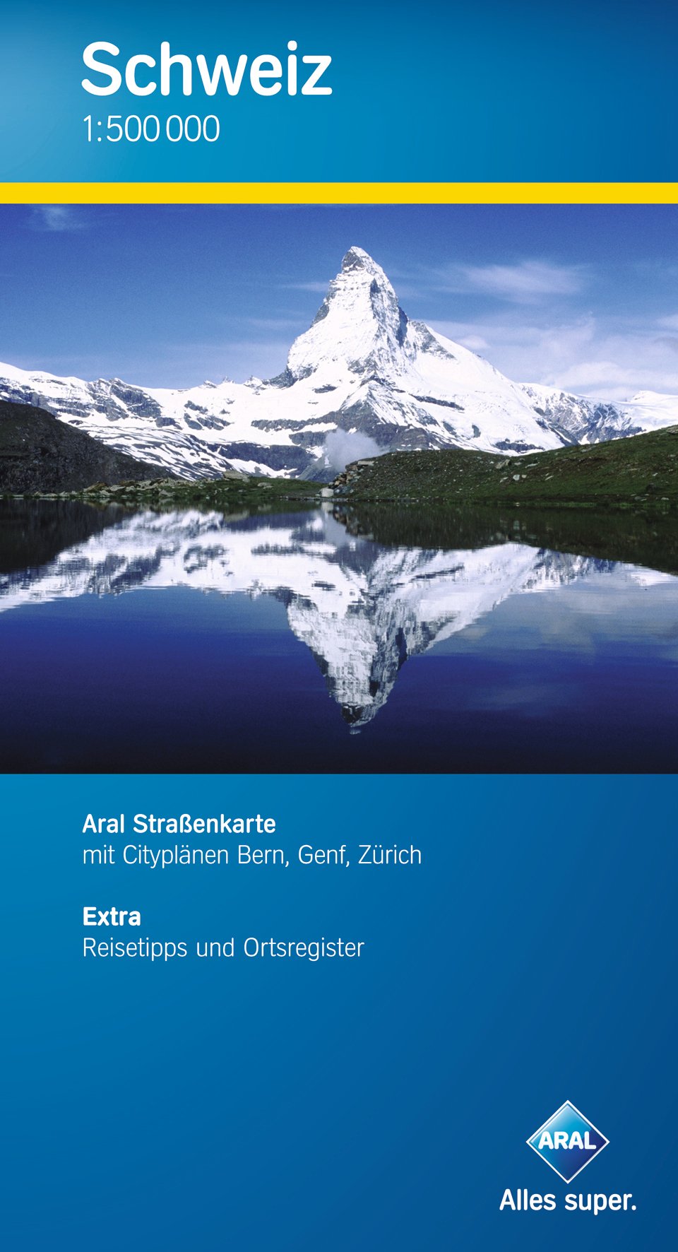 Aral Straßenkarte Schweiz / 1:500 000 / Mit Cityplänen Bern, Genf, Zürich / Mit Infoheft inkl. Ortsregister, Reisetipps und Entfernungsangaben / Reisetipps auch zu Liechtenstein Leisure, Home & Garden