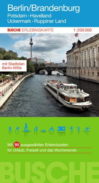 Berlin/Brandenburg: Busche Erlebniskarte, 1:200 000 Travelogues