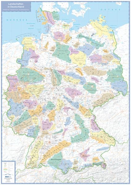 Landschaften in Deutschland - Planokarte Leisure, Home & Garden