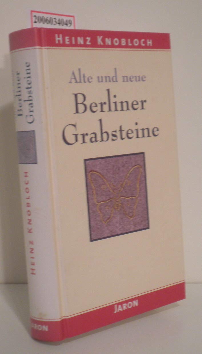 Alte und neue Berliner Grabsteine Medicine