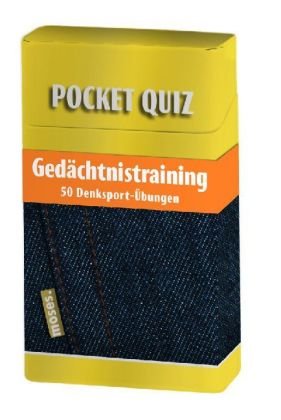 Pocket Quiz Jubiläumsedition Gedächtnistraining: 50 Denksport-Übungen Card Games