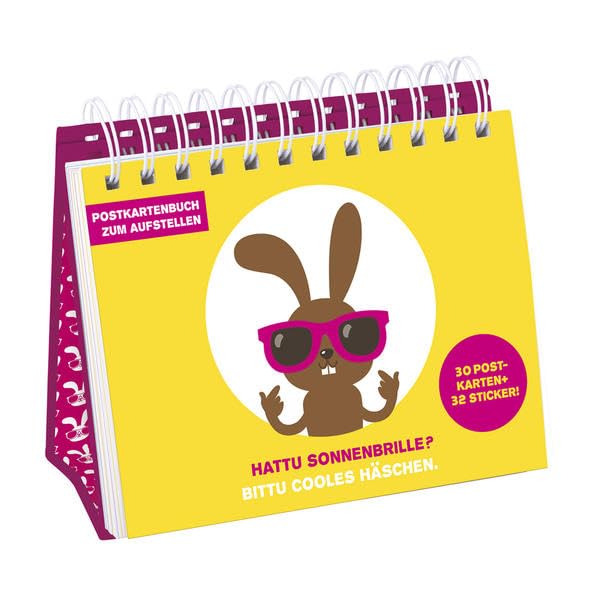 Hattu Häschen - Postkartenbuch zum Aufstellen: Bittu cooles Häschen Posters