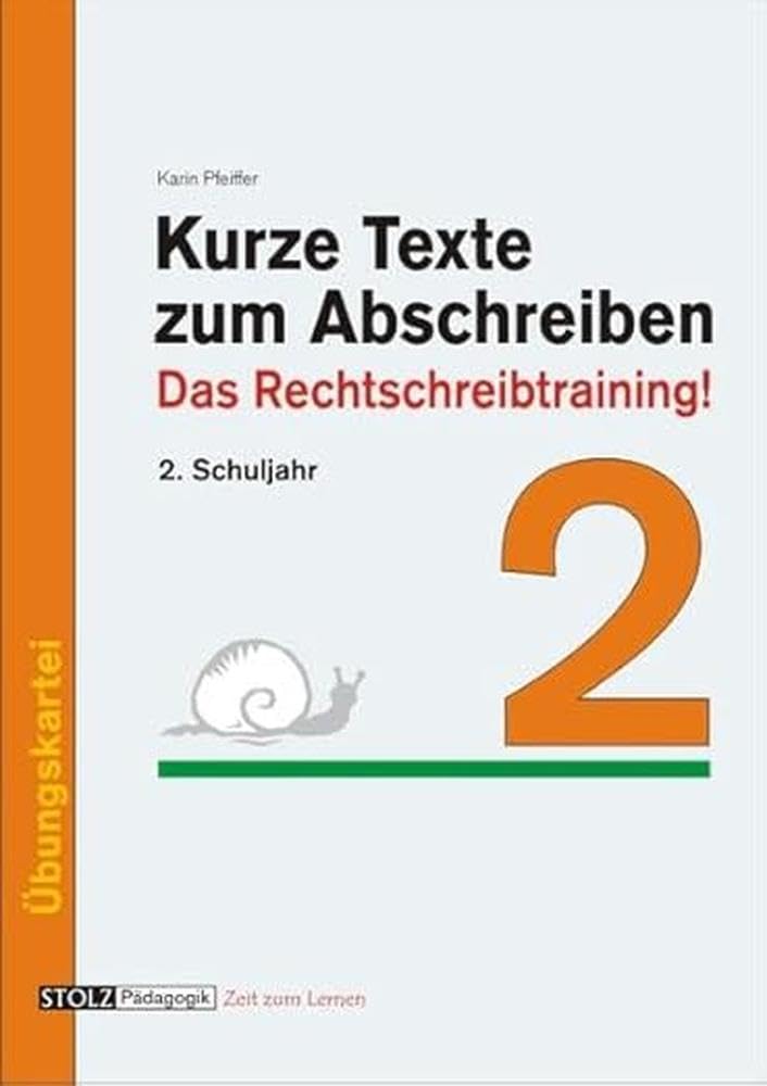 Kurze Texte zum Abschreiben: Das Rechtschreibtraining! 2. Schuljahr: Das Rechtschreibtraining!. 2. Schuljahr. Übungskartei. Kopiervorlagen Study Guides