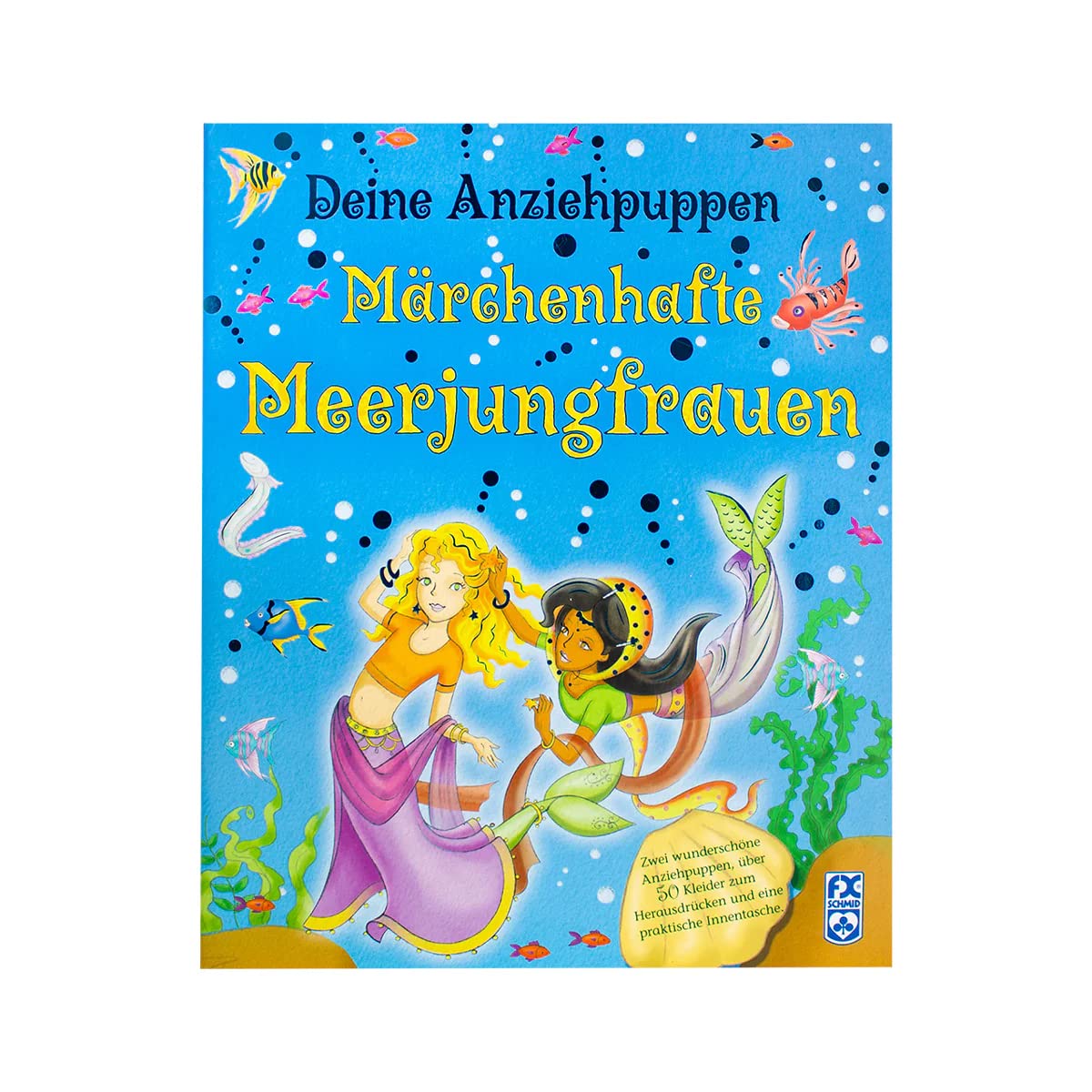 Deine Anziehpuppen - Märchenhafte Meerjungfrauen: Zwei Anziehpuppen, über 50 Kleider zum Herausdrücken und eine Innentasche Tiptoi & Games