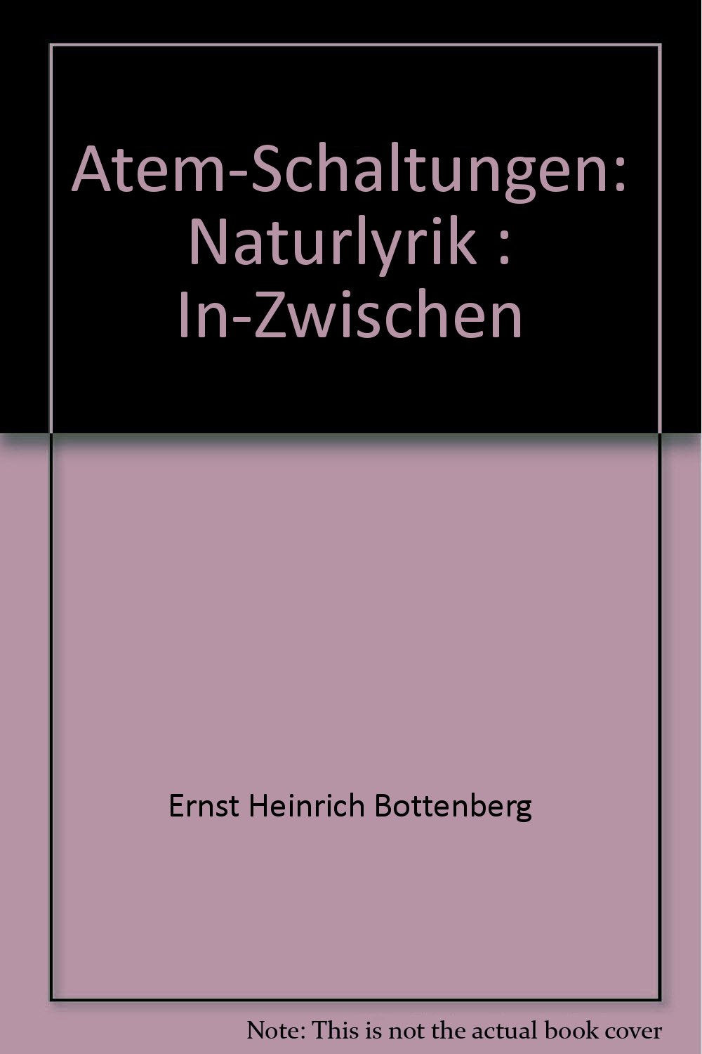 Atem-Schaltungen. Naturlyrik: In-Zwischen Poetry