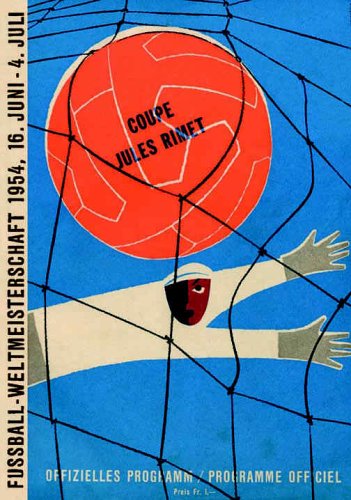 Offizielles Finalprogramm Fussballweltmeisterschaft 1954: 4. Juli 1954 im Wankdorfstadion von Bern. Reprint Leisure & Fun