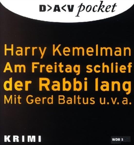 Am Freitag schlief der Rabbi lang: Kriminalhörspiel (DAV pocket) Crime & Thrillers
