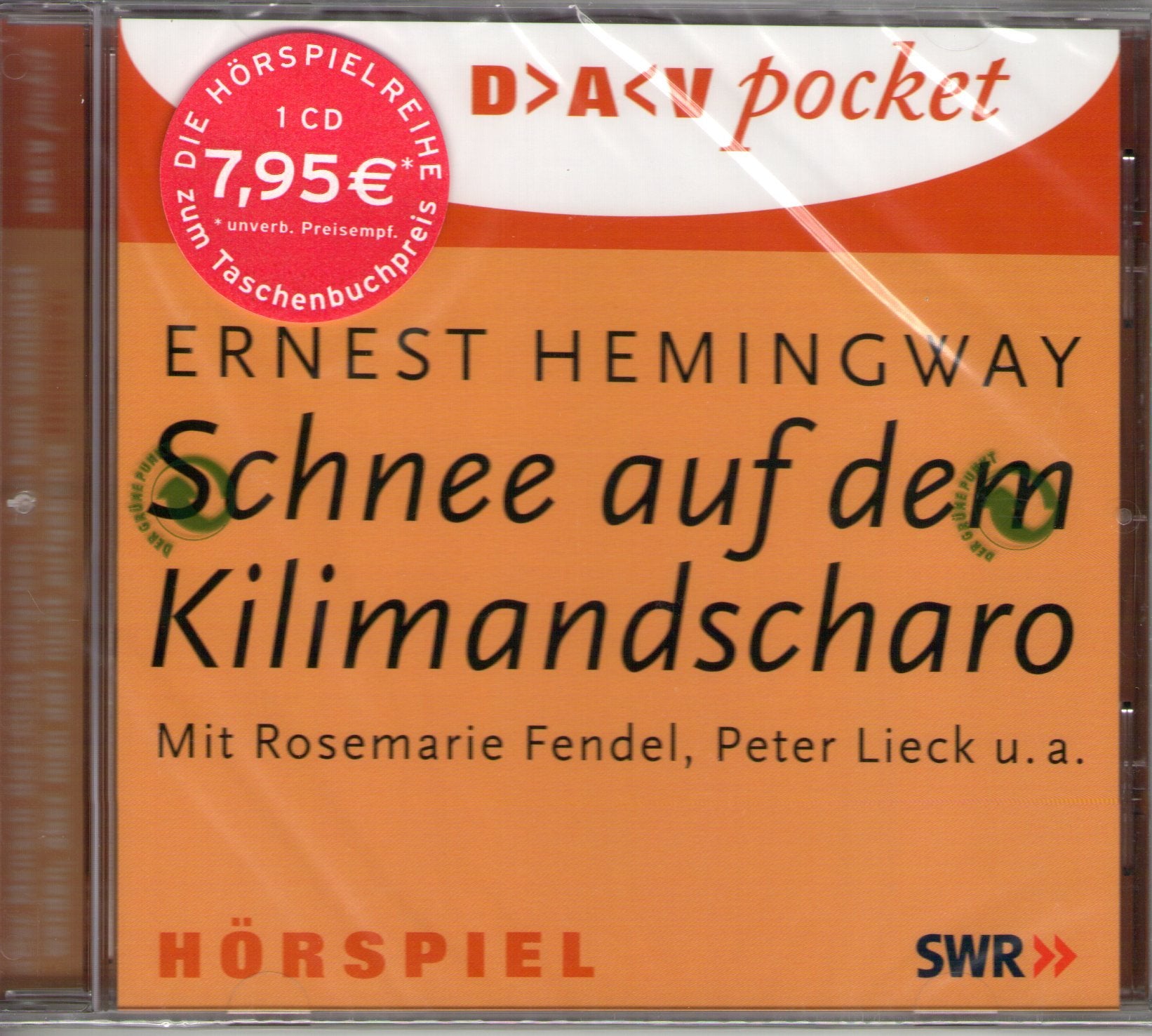 Schnee auf dem Kilimandscharo: Hörspiel (DAV pocket) Contemporary literature