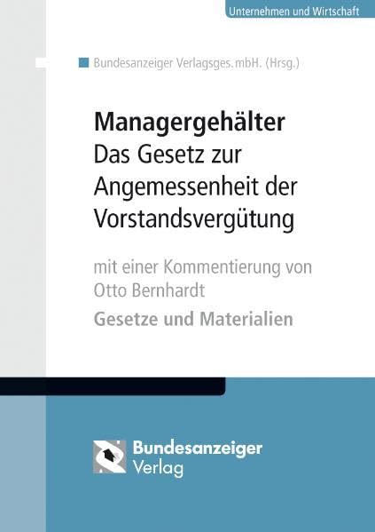 Managergehälter: Gesetze und Materialien Law