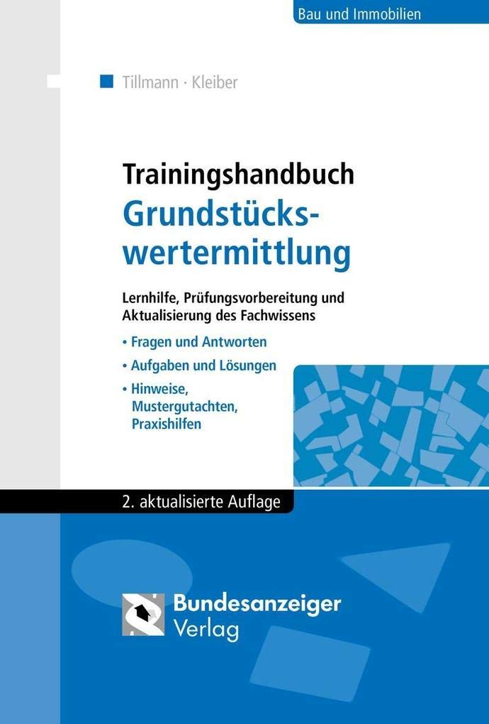 Trainingshandbuch Grundstückswertermittlung Law