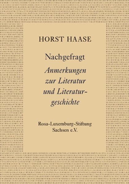 Nachgefragt: Anmerkungen zur Literatur und Literaturgeschichte Film, Art & Culture