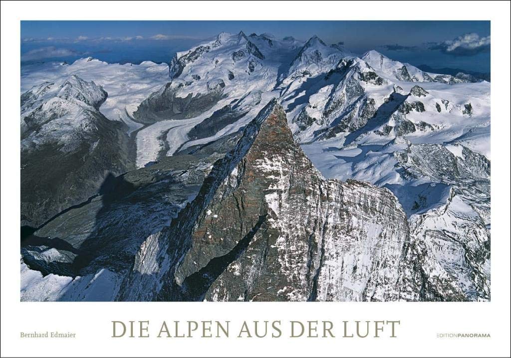 Die Alpen aus der Luft: Immerwährender Kalender im Großformat 1 Meter x 70 cm Travel