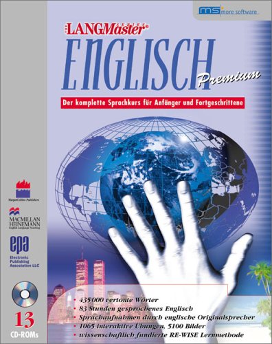 LANGmaster Premium English, 13 CD-ROMs: Der komplette Sprachkurs für Anfänger und Fortgeschrittene. Für Windows 3.x/95/98/NT Foreign Languages ​​& Dictionaries