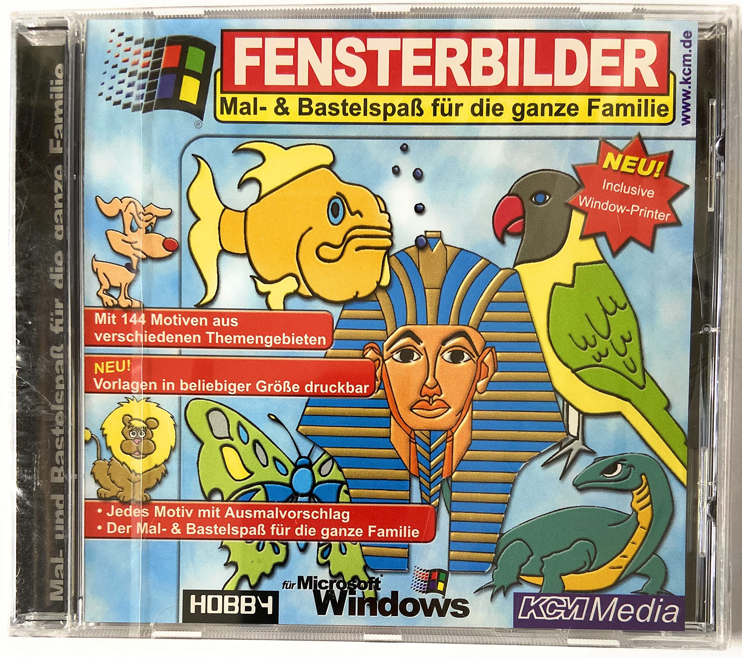 Fensterbilder. Wählen Sie einfach Ihr Lieblingsmotiv aus über 144 hochwertigen Motive aus und drucken Sie es mit dem Windows-Printer aus Books