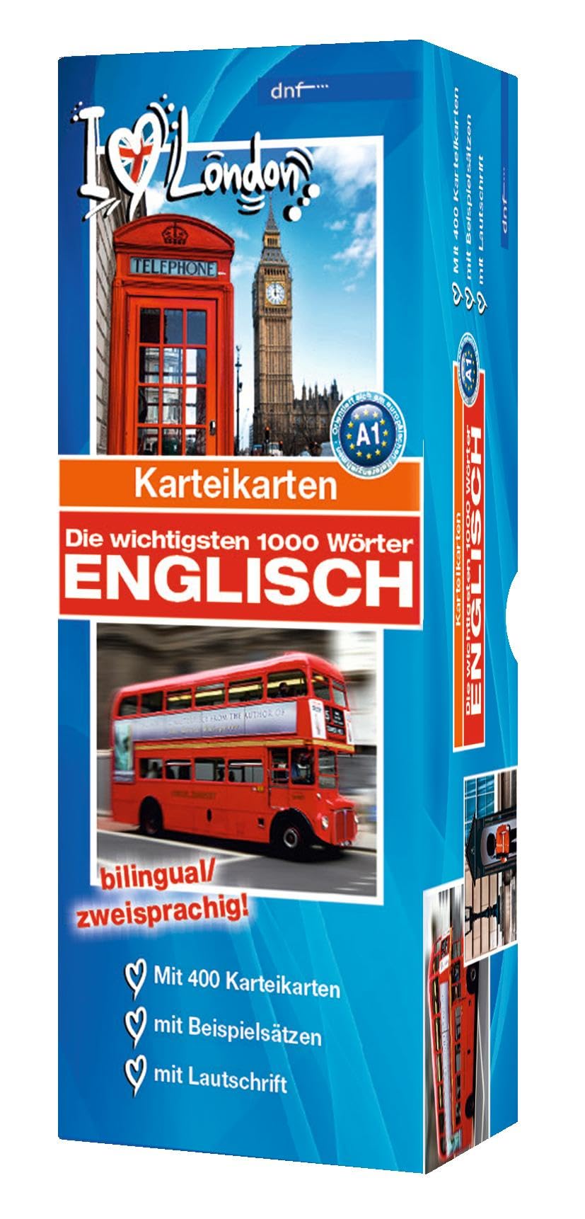 Karteikarten Die wichtigsten 1000 Wörter Englisch (A1): (Auflage 3) Foreign Languages ​​& Dictionaries