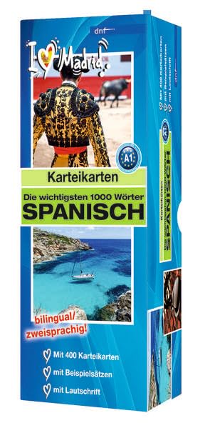 Karteikarten Die wichtigsten 1000 Wörter Spanisch (A1): (Auflage 3) Foreign Languages ​​& Dictionaries