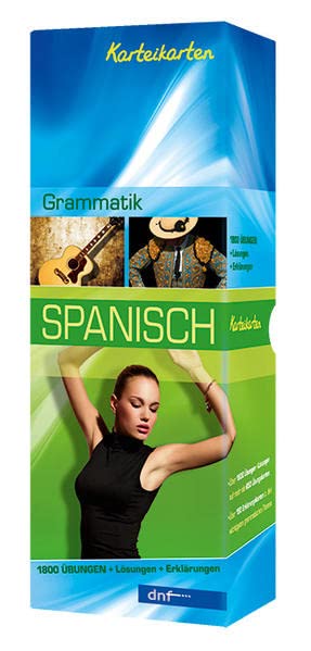 Karteikarten Grammatik Spanisch: 1800 Übungen + Lösungen + Erklärungen Foreign Languages ​​& Dictionaries