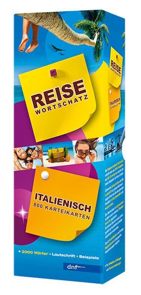 Karteikarten Reisewortschatz Italienisch: 2000 Wörter. Lautschrift. Beispiele Foreign Languages ​​& Dictionaries