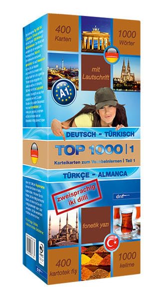 Karteikarten Top 1000 Türkisch (A1): Karteikarten zum Vokabellernen. Deutsch-Türkisch/Türkce-Almanca Foreign Languages ​​& Dictionaries
