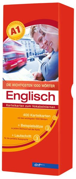 Karteikarten - Die wichtigsten 1000 Wörter, Englisch Study Guides