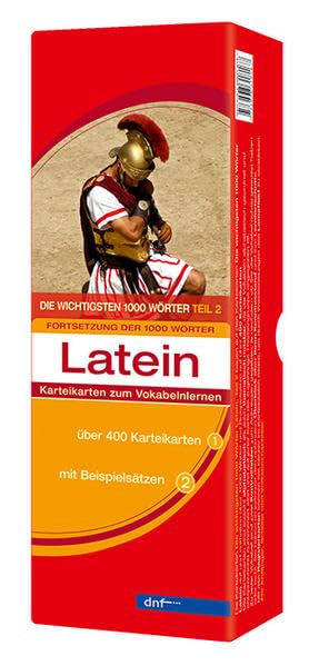 Karteikarten Die wichtigsten 1000 Wörter Latein Teil 2 (A2): (Auflage 2) Foreign Languages ​​& Dictionaries
