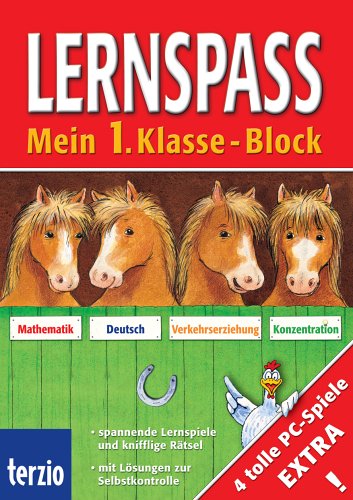 Lernspass Mein 1. Klasse-Block. Mathematik, Deutsch, Verkehrserziehung, Konzentration book