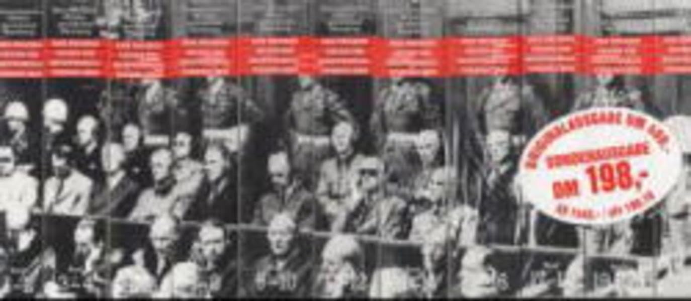 Der Prozess gegen die Hauptkriegsverbrecher vor dem Internationalen Militärgerichtshof (23 Bände in 12 Büchern) German history