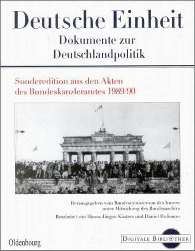 Deutsche Einheit. Dokumente zur Deutschlandpolitik (Digitale Bibliothek 21) Other software