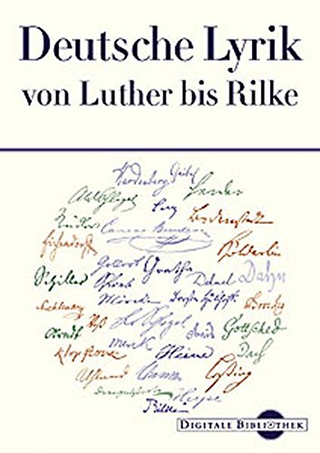Digitale Bibliothek 75: Deutsche Lyrik von Luther bis Rilke Learning