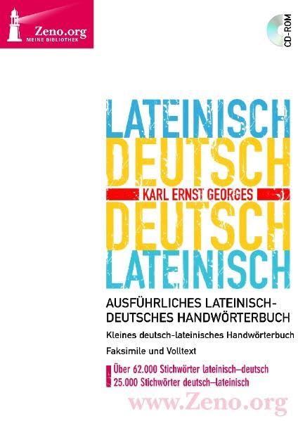 Georges Lateinisch-Deutsch / Deutsch-Lateinisch. Windows Vista; XP; 2000; NT; ME; 98 software